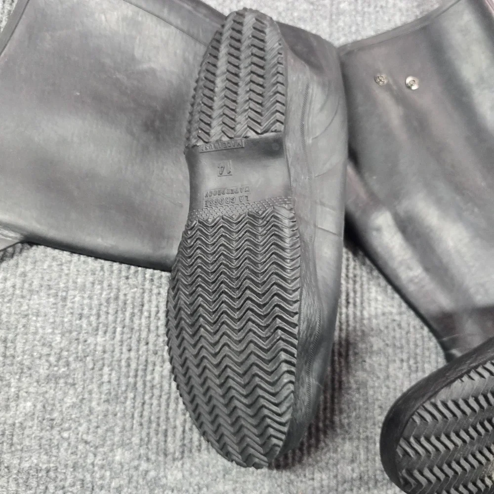 LaCrosse‎ Boots Mens Size 14 Black Rubber Waterproof Overshoe Rain Work USA